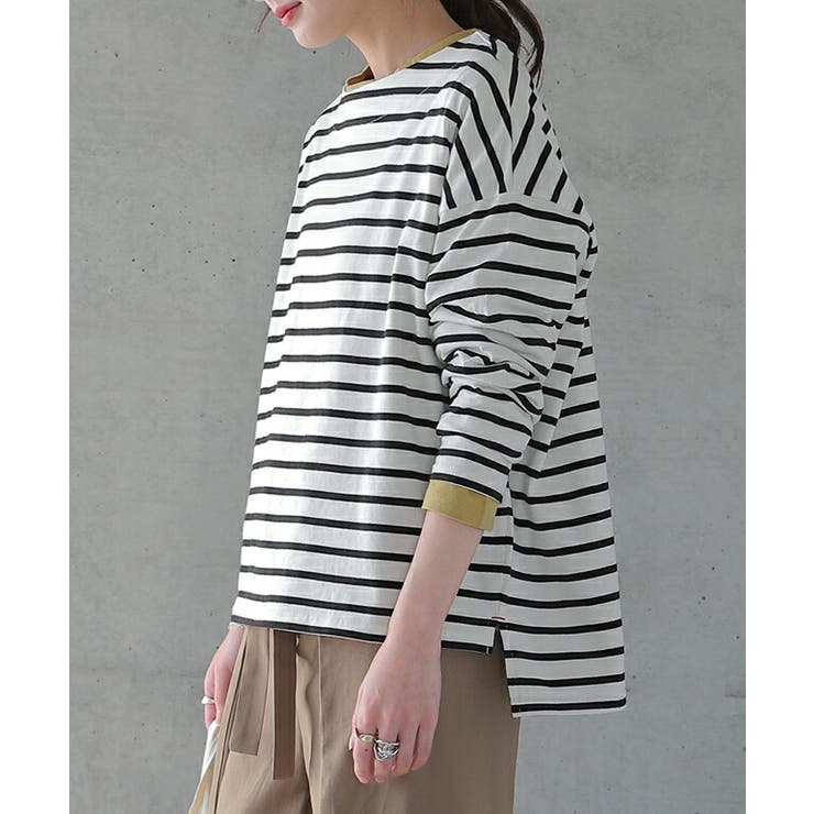 カットソー ロンT レディース トップス ロングTシャツ ボート