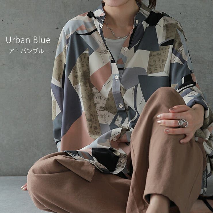 シャツ シアーシャツ レディース シアー トップス ブラウス バンドカラー | HUG.U | 詳細画像9 