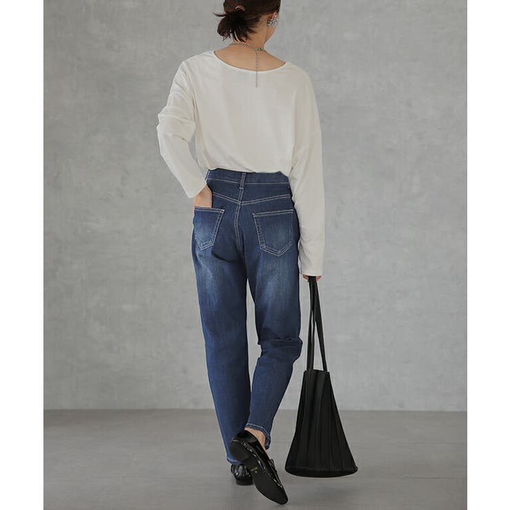 HAU (ハウ) テーパードデニムパンツ 36 インディゴブルー HAU