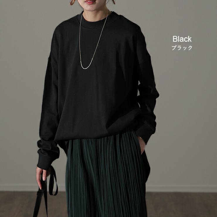 カットソー レディース レイヤード トップス モックネック インナー ロンT | HUG.U | 詳細画像13 