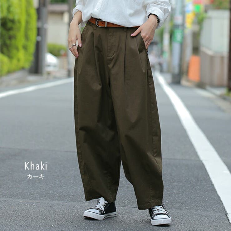 パンツ レディース サーカスパンツ バルーンパンツ ワイドパンツ チノ  ゴム[品番：HHHW0001374]｜HUG.U（ハグユー）のレディースファッション通販｜SHOPLIST（ショップリスト）