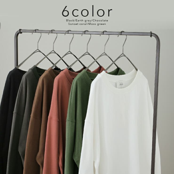 トップス レディース ロンT 綿100％ カットソー ポケット 長袖 Tシャツ | HUG.U | 詳細画像8 