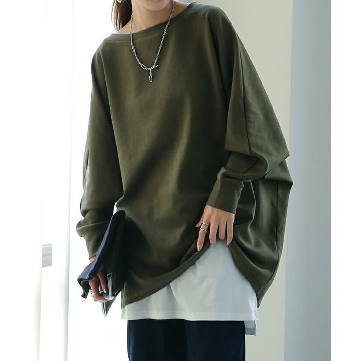 マカ82 超美品 プリーツプリーズ 長袖Tシャツ ドルマンカットソー ピンク系 マカ82 超美品 プリーツプリーズ 長袖Tシャツ ドルマン