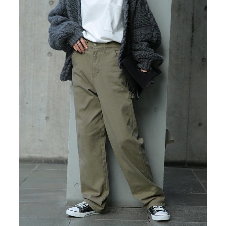 パンツ レディース チノ デニム ストレート ワイドパンツ
