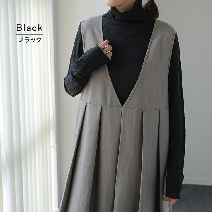 トップス レディース シアー インナー レイヤード シースルー ハイネック 長 | HUG.U | 詳細画像10 