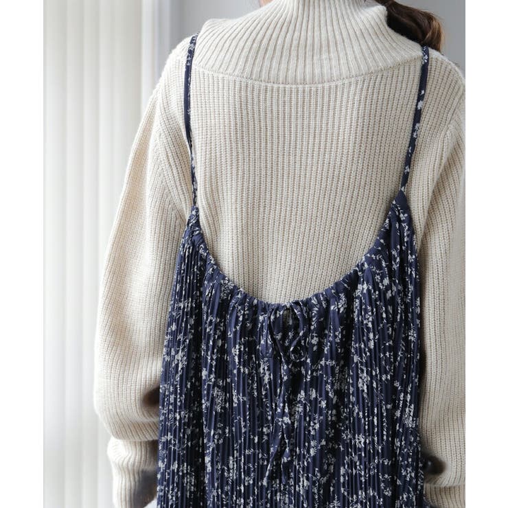 ワンピース  ロング 花柄 シフォン レディース キャミワンピ 透け ロングワ | HUG.U | 詳細画像3 