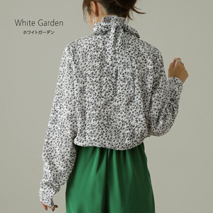 トップス レディース ブラウス ボウタイ シャツ 肌隠し 首元隠し チュニック | HUG.U | 詳細画像13 