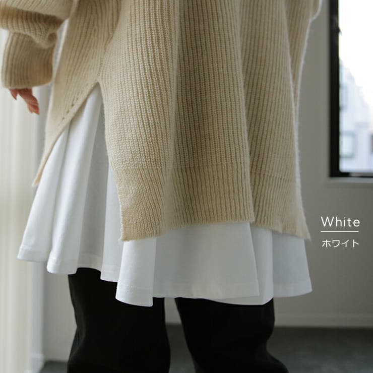 プランテーション　ウール変形ブラウス　総柄　フレア　レイヤード　カットソー プランテーション ウール変形ブラウス 総柄 フレア レイヤード