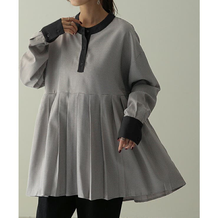 トップス シャツ ブラウス レディース チュニック バックプリーツ | HUG.U | 詳細画像17 