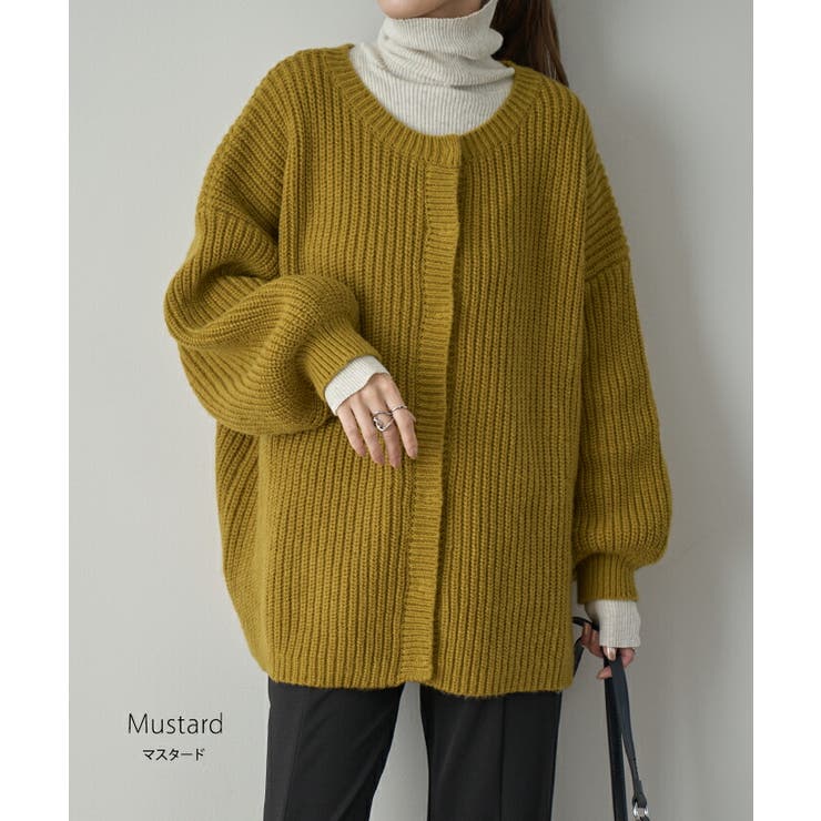 カーディガン レディース トップス 2way ニット プルオーバー セーター