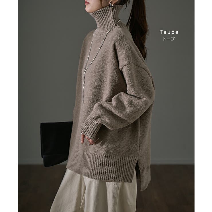 ニット レディース トップス タートルネック セーター ハイネック 長袖 ター | HUG.U | 詳細画像15 