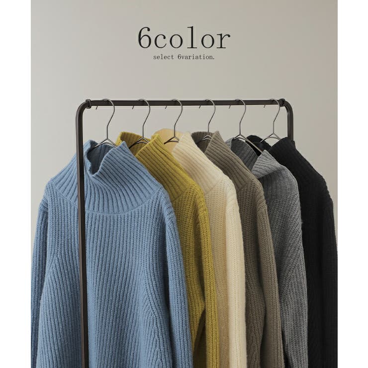 ニット レディース トップス タートルネック セーター ハイネック 長袖 ター | HUG.U | 詳細画像9 