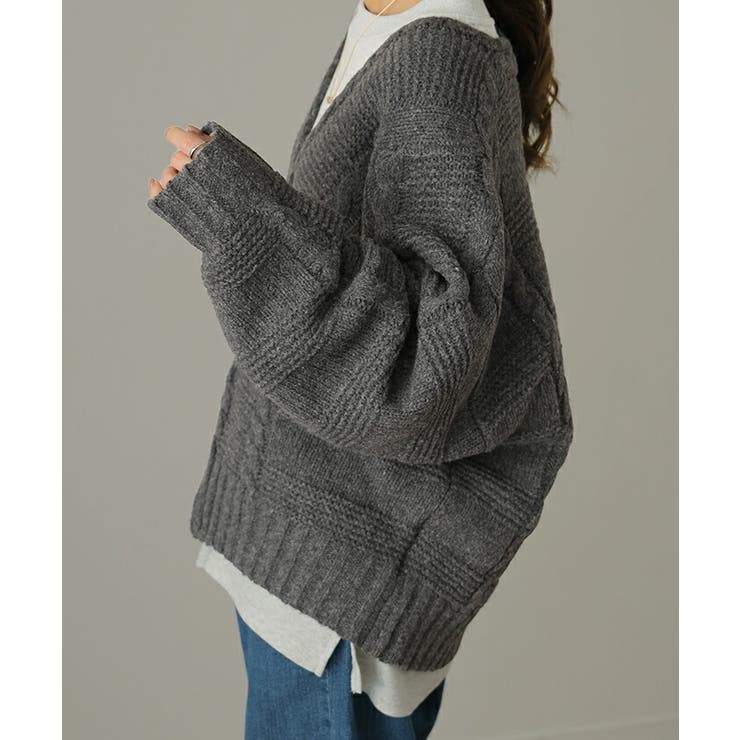 美品 バリー BARRIE ニット カーディガン ロングスリーブ 長袖
