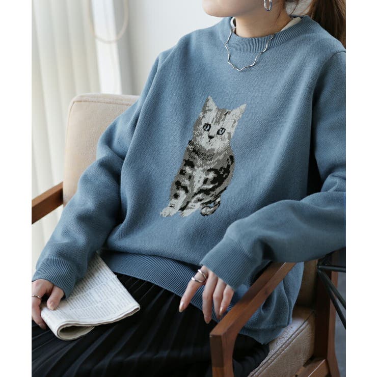 新入荷！レディース キッズ ネコ 猫 ねこ キャンプ スウェット トレーナー