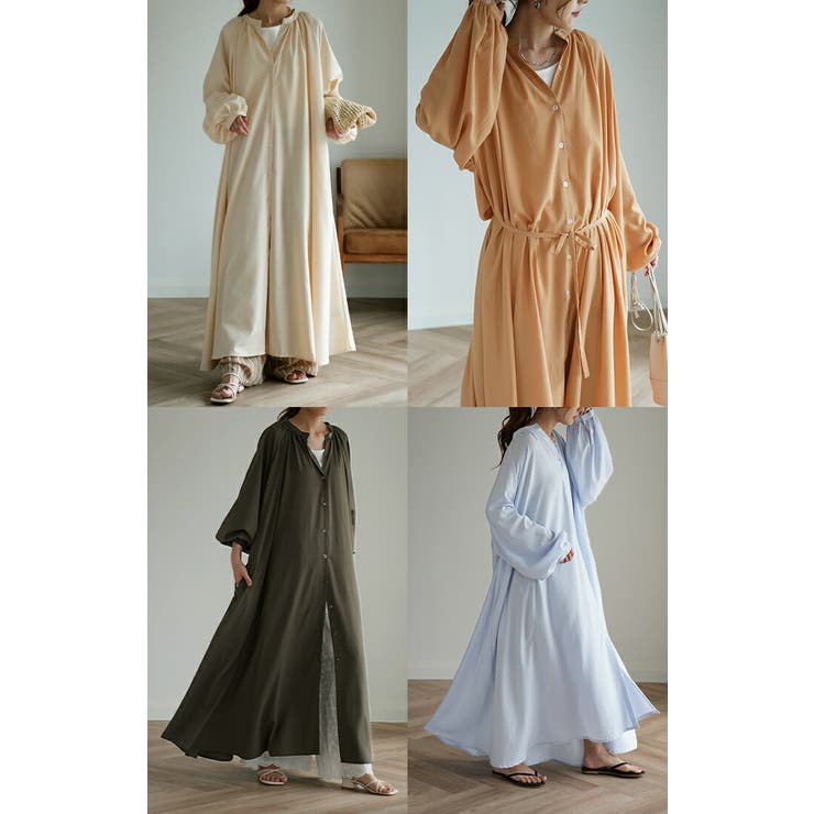 SETUP7 シャツワンピース 「SETUP7」Long Shirt One-piece
