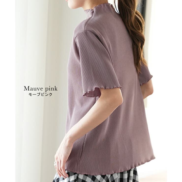 完売品】yori フラットカラーディアードブラウスピンクフリーサイズ