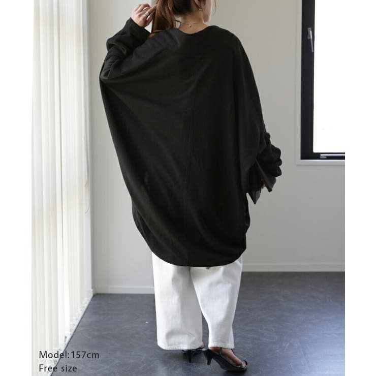 カーディガン レディース トップス ドルマン 羽織 チュニック ニット スウェ | HUG.U | 詳細画像19 