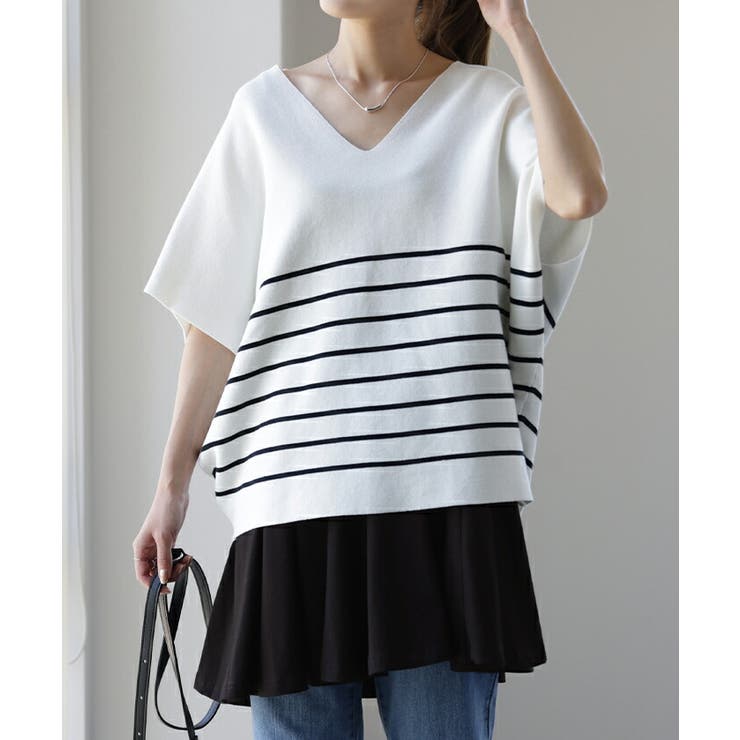 キャミソール レディース トップス インナー ペプラム フリル レイヤード 裾 | HUG.U | 詳細画像18 