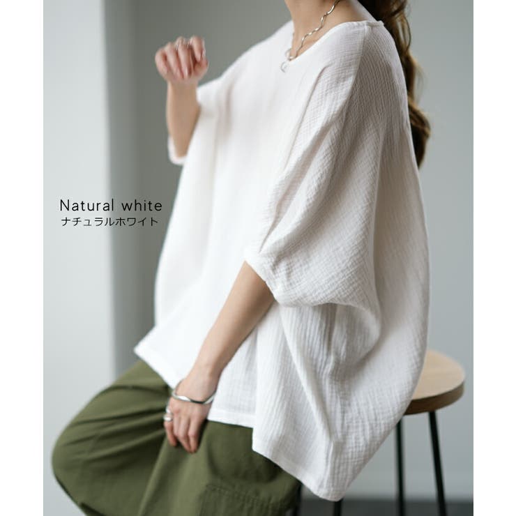 Tシャツ レディース トップス ダブルガーゼ ガーゼ 綿