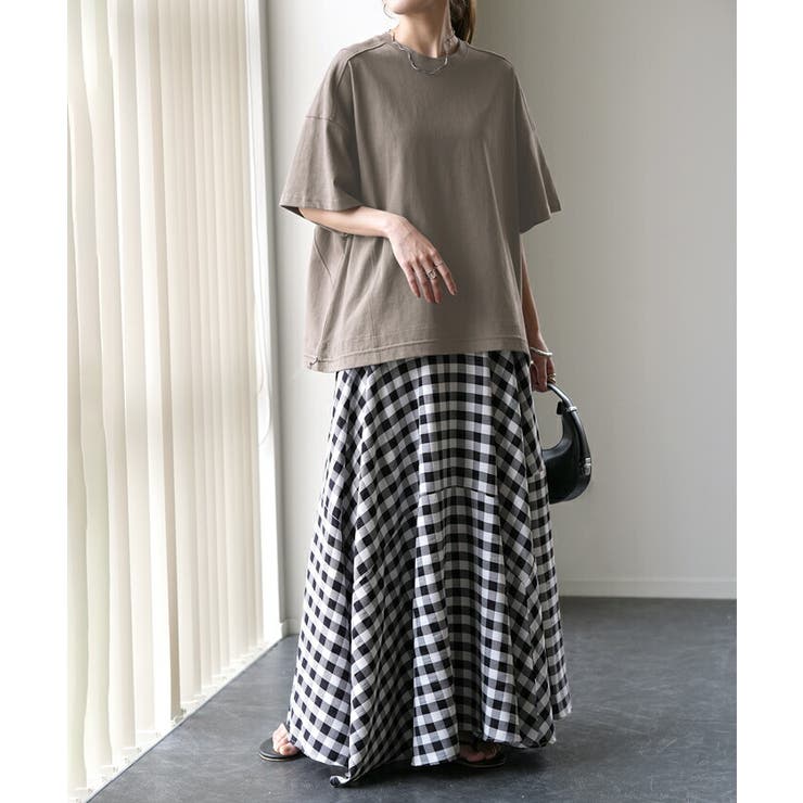 Tシャツ レディース トップス 綿 コットン 裾絞り 体型カバー 半袖 オーバ | HUG.U | 詳細画像6 