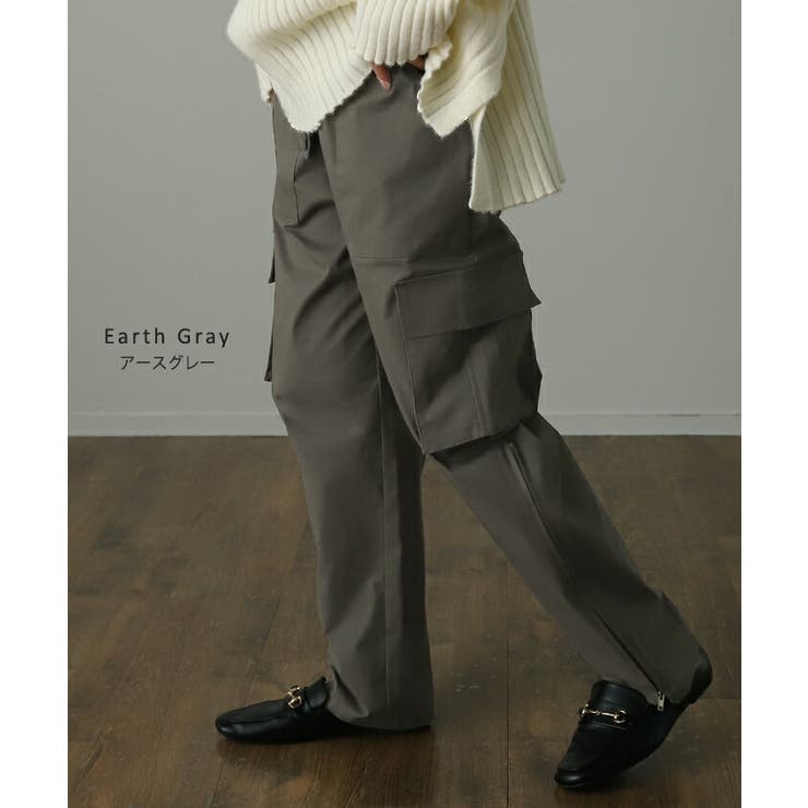 ワイドパンツ ボトムス ストレッチ テーパードパンツ バギー