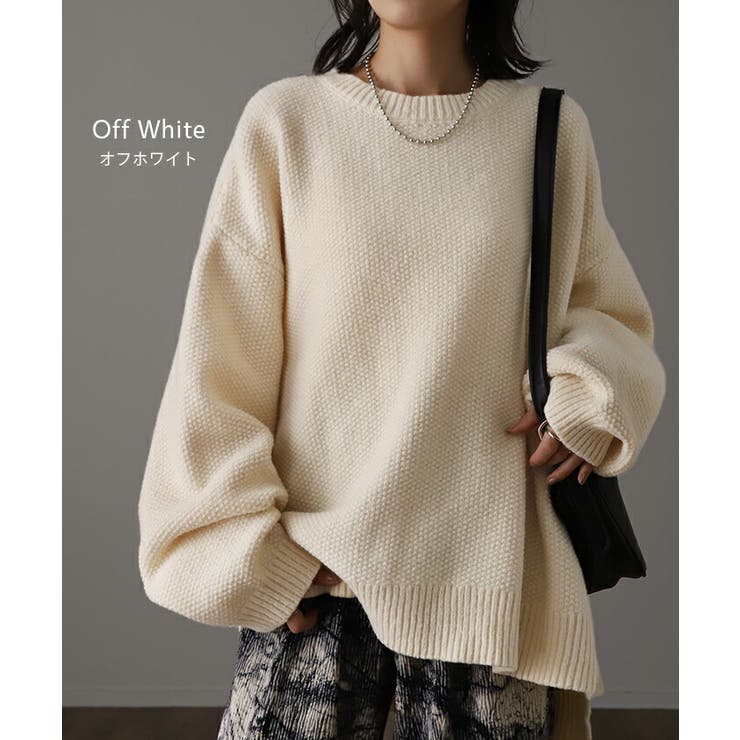 商品画像：H BEAUTY&YOUTH Sweater セーター ニットプルオーバー 2