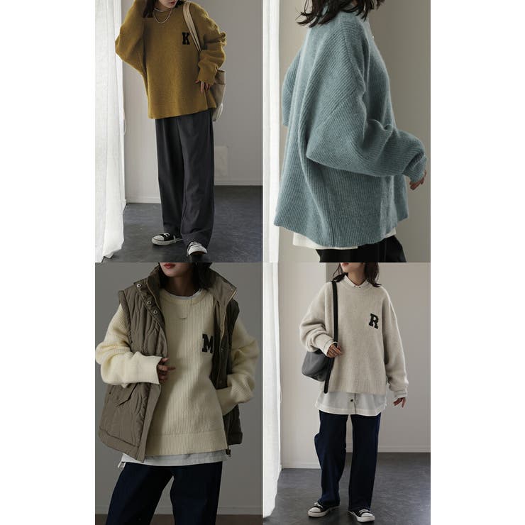 ニット レディース セーター[品番：HHHW0001693]｜HUG.U