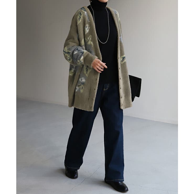 カーディガン フラワー シャギー | HUG.U | 詳細画像18 