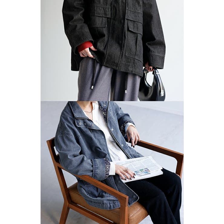 アウター デニムジャケット レディース | HUG.U | 詳細画像10 