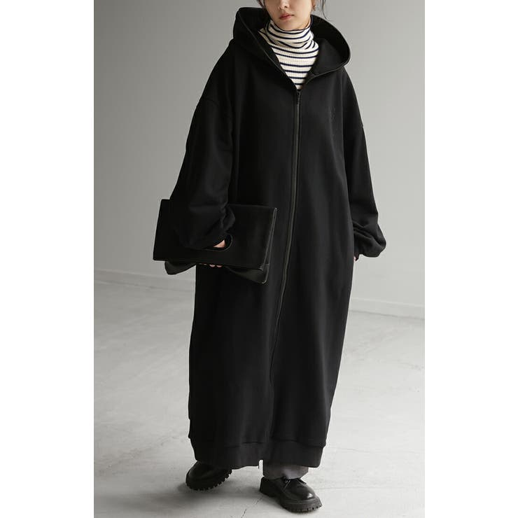 美品【UNIVERSAL SEVEN】ロングパーカー 秋アウター MUJI (無印良品) - 無印良品 ロングパーカー＆パーカー 3点