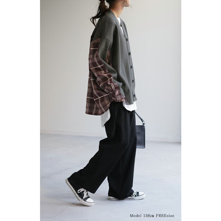 カーディガン ニット 体型カバー | HUG.U | 詳細画像3 