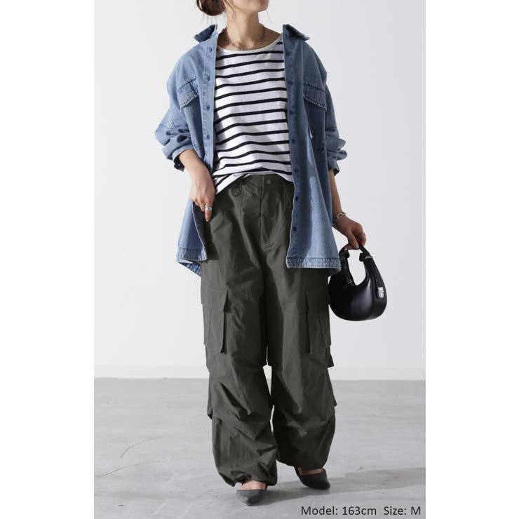 パンツ 裾2way パラシュートパンツ | HUG.U | 詳細画像16 