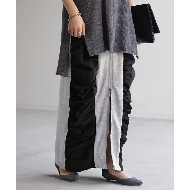 スカート サイド ギャザー | HUG.U | 詳細画像5 