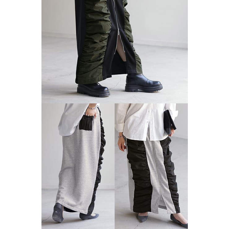 スカート サイド ギャザー | HUG.U | 詳細画像7 