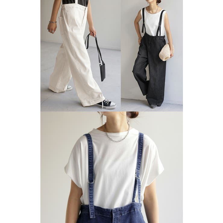 商品画像：サロペット デニム オーバーオール レディース デニムパンツ 4