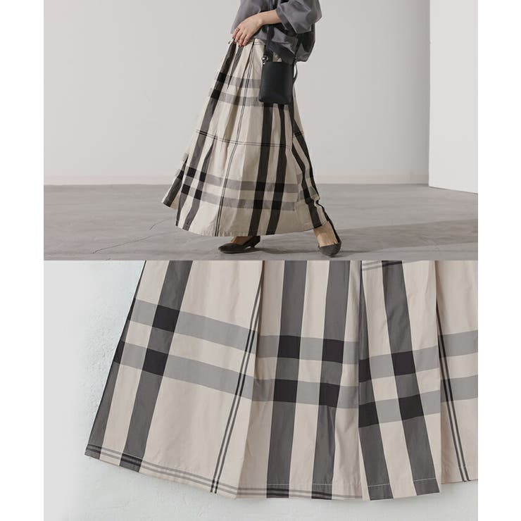 スカート 軽量 チェック | HUG.U | 詳細画像13 