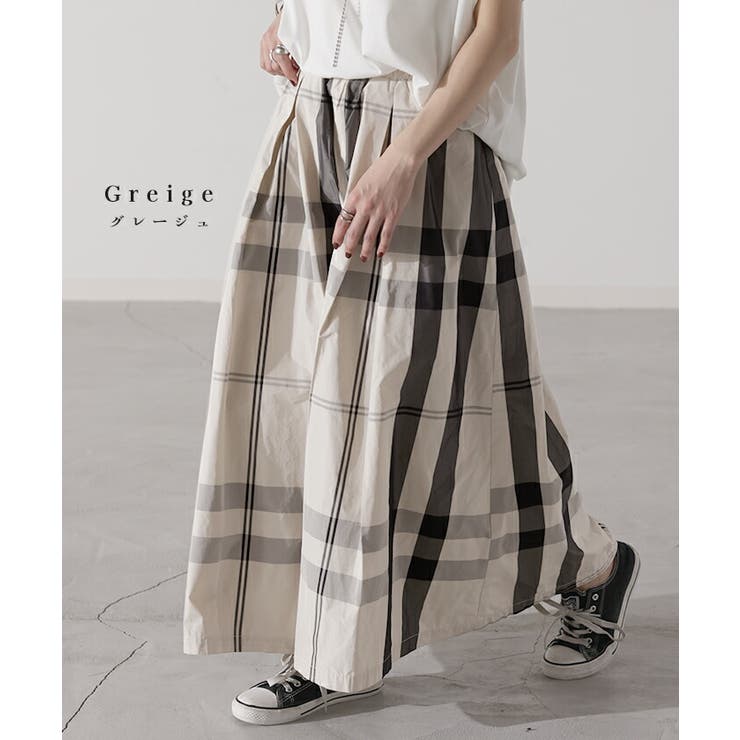 スカート 軽量 チェック | HUG.U | 詳細画像9 