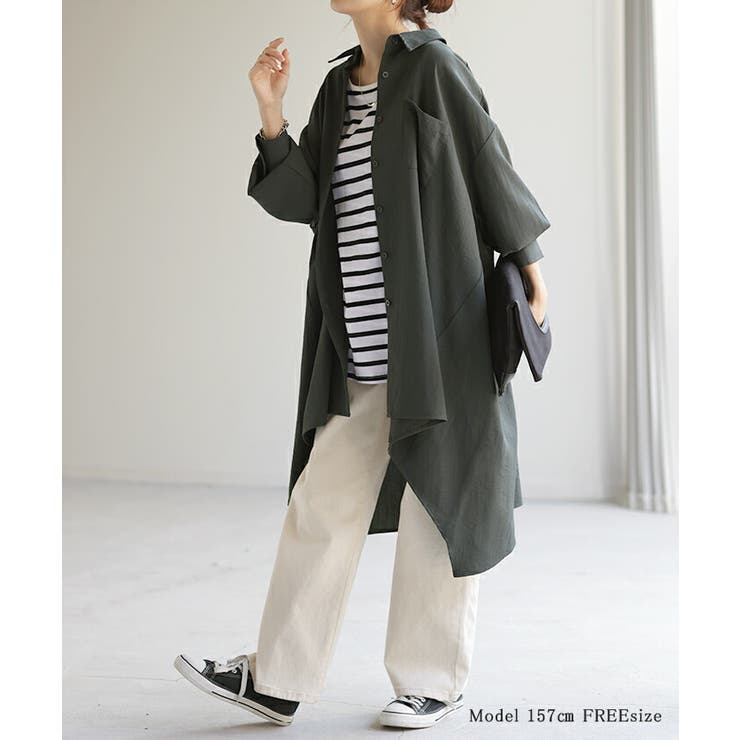 シャツ 体型カバー オーバーサイズ | HUG.U | 詳細画像11 