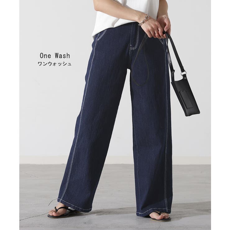 xtonz woman FXXK YOU ステッチデニムパンツ デニム 新感覚 多重ステッチ[品番：HHHW0001885]｜HUG.U