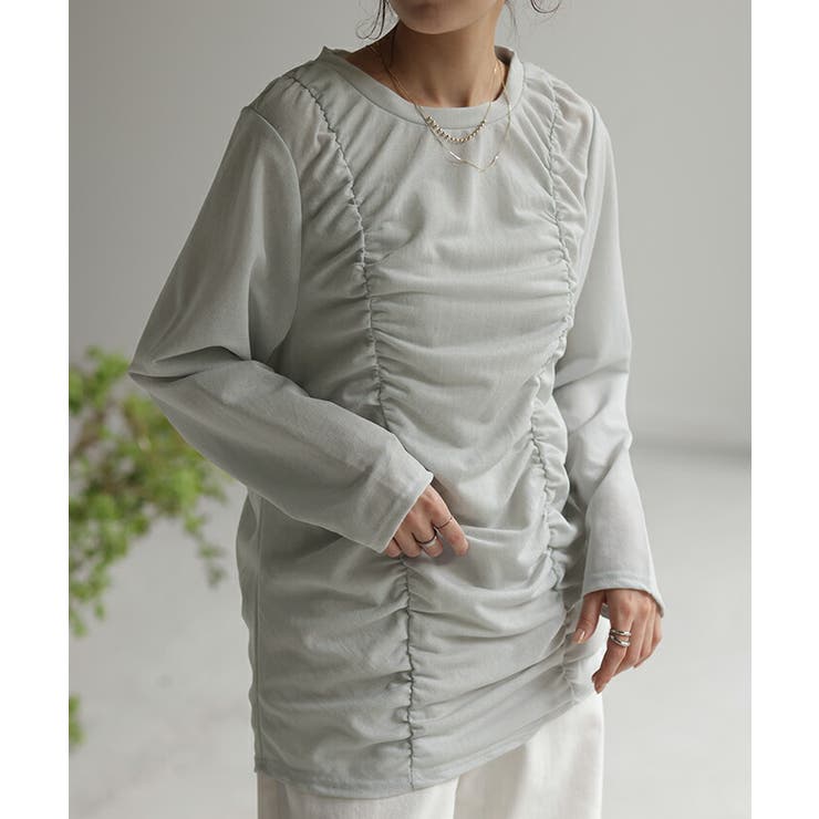 トップス シアーインナー レイヤード | HUG.U | 詳細画像5 