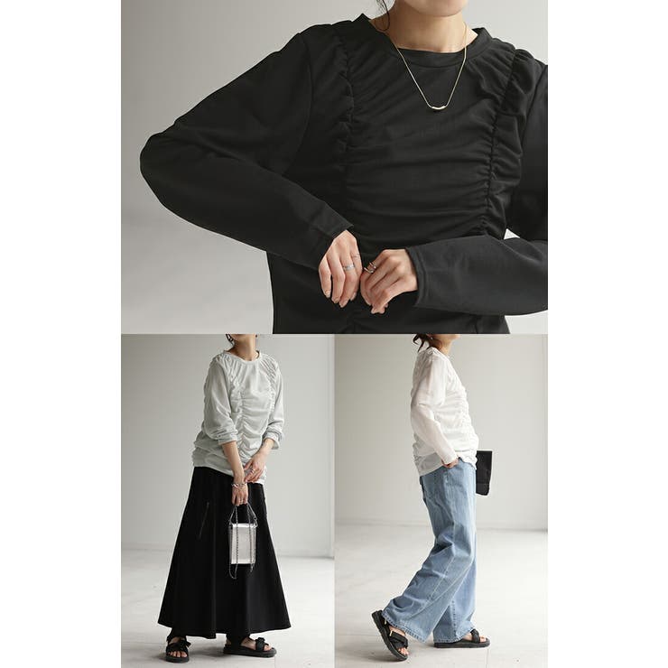 トップス シアーインナー レイヤード | HUG.U | 詳細画像7 