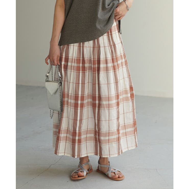 スカート リバーシブル チェック | HUG.U | 詳細画像5 