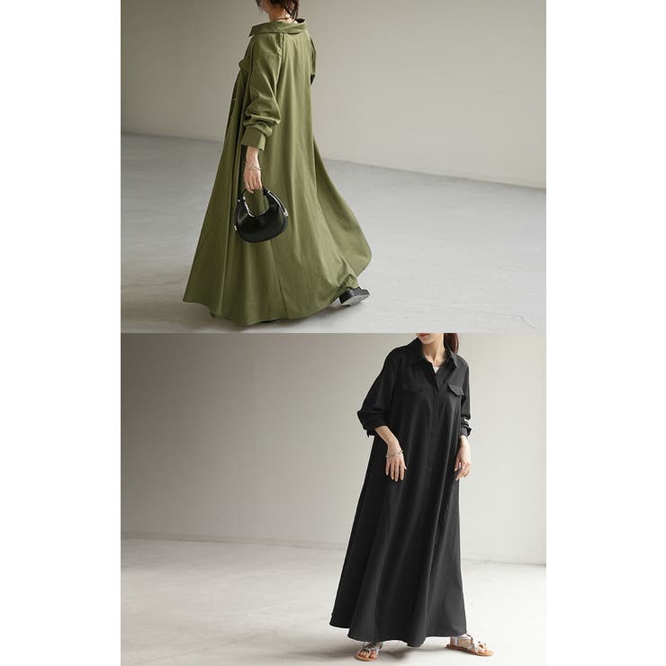 ワンピース シャツ 体型カバー | HUG.U | 詳細画像20 