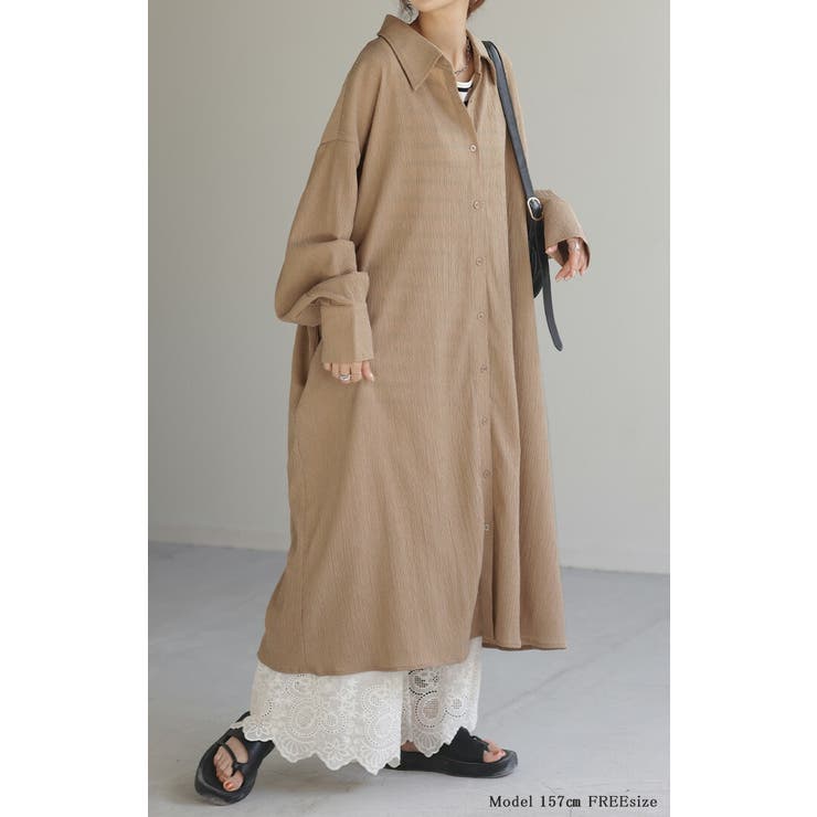 ワンピース 楊柳 ロング | HUG.U | 詳細画像4 