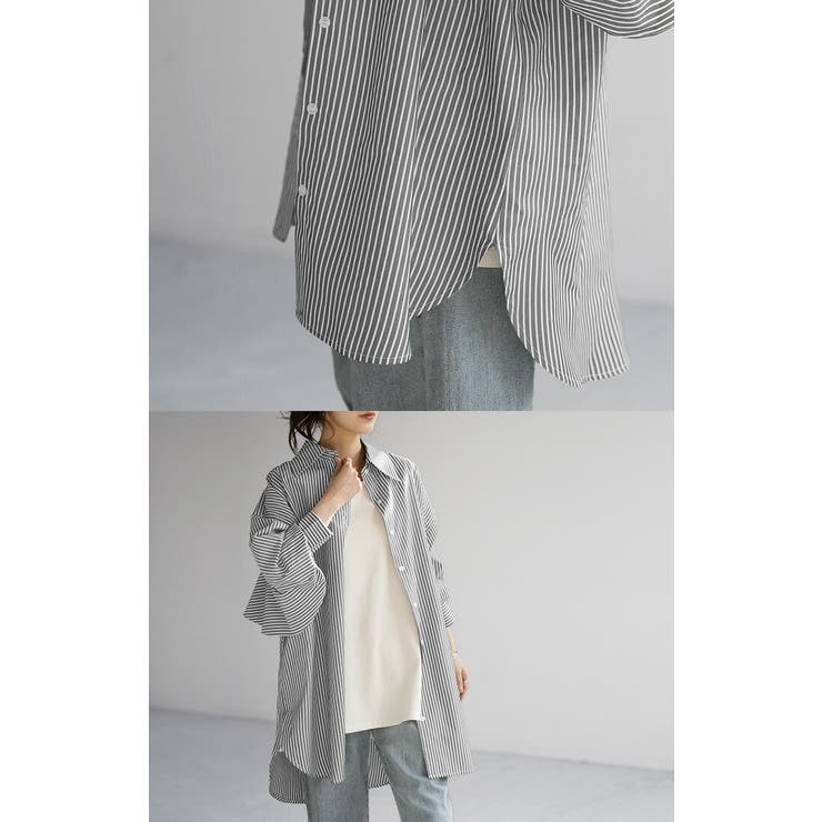シャツ ストライプ バックフリル | HUG.U | 詳細画像19 