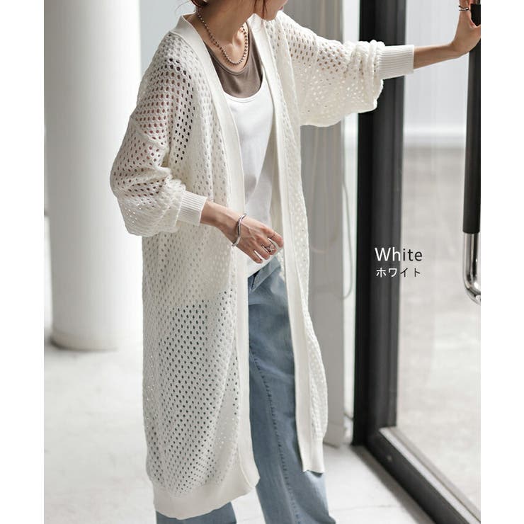 UGG ホワイト クロップド長袖カーディガン XS