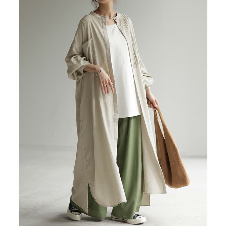 ワンピース ロング 麻混 | HUG.U | 詳細画像5 