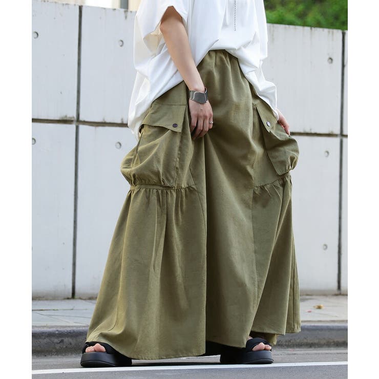 スカート 桃生地 Aライン | HUG.U | 詳細画像18 