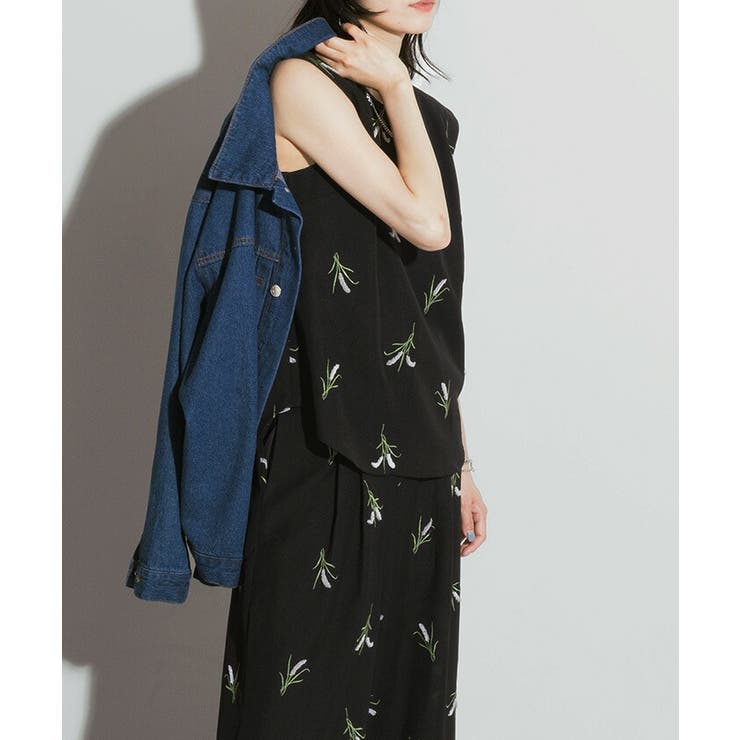 セットアップ パンツ 刺繍[品番：HHHW0004337]｜HUG.U（ハグユー