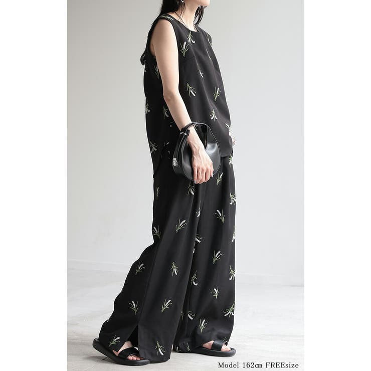 セットアップ パンツ 刺繍 | HUG.U | 詳細画像6 